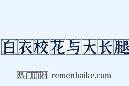 白衣校花与大长腿是什么意思的图片
